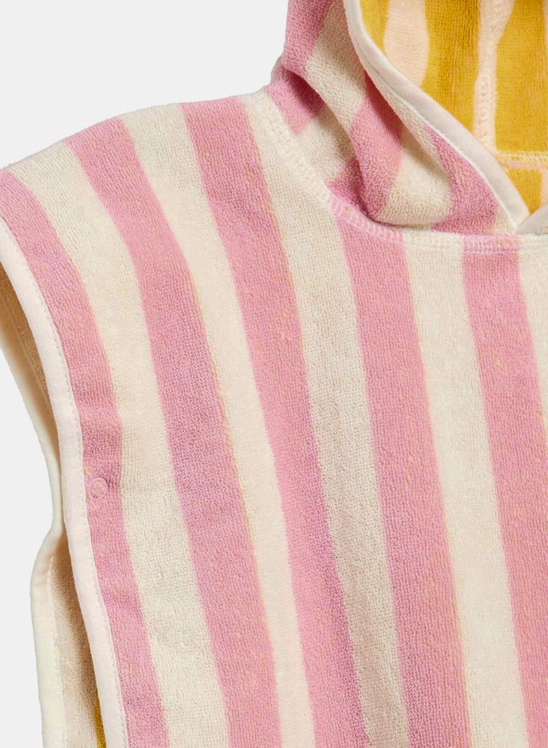 Kiabi Reversible Terry Bath Poncho Pink - Image 2