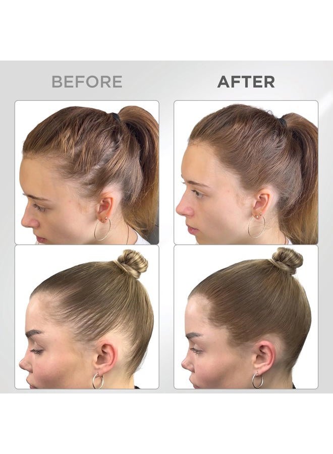 Thick Fiber Root Touch Up Powder, Root Cover Up Hairline Powder for Thin Hair - Water & Sweat Resistant Hair Loss Concealer Set with Hair Powder for Thinning Hair, Includes Brush (Medium Golden Brown) - Image 4