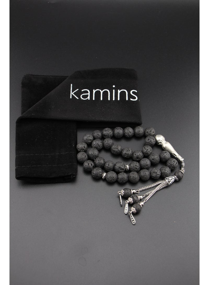 Kamins Collection Lava Stone Tasbih - Image 1