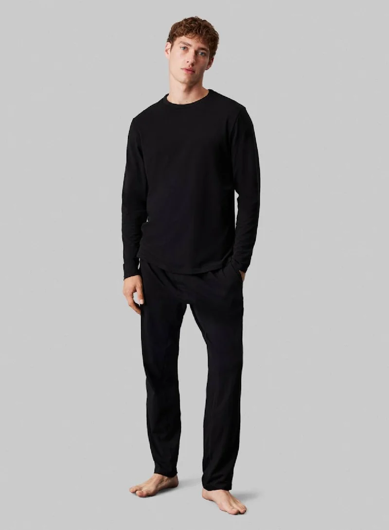 CALVIN KLEIN Men's Pants Pyjama Set - Modern Cotton, Black - Cotton