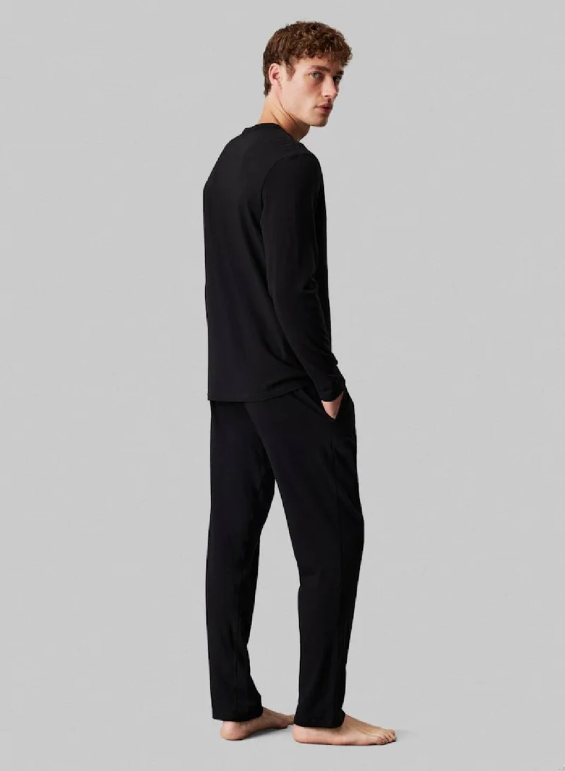 CALVIN KLEIN Men's Pants Pyjama Set - Modern Cotton, Black - Cotton