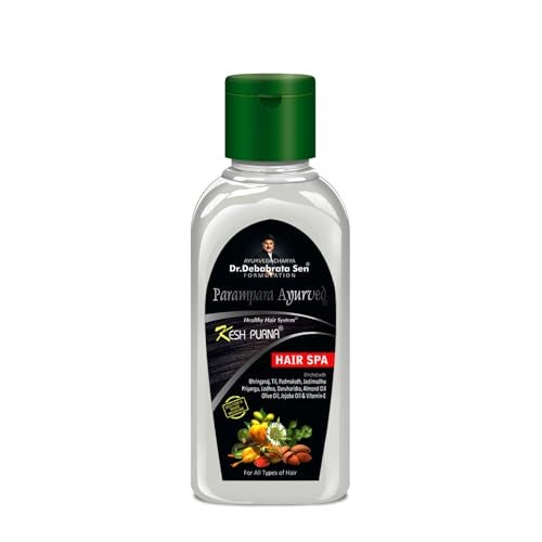 Parampara Ayurved Kesh Purna Hair Spa | Ayurvedic Hair Treatment with Bhringaraj, Liquorice & Vitamin E | Deep Conditioning & Nourishing | 300ml - Image 1