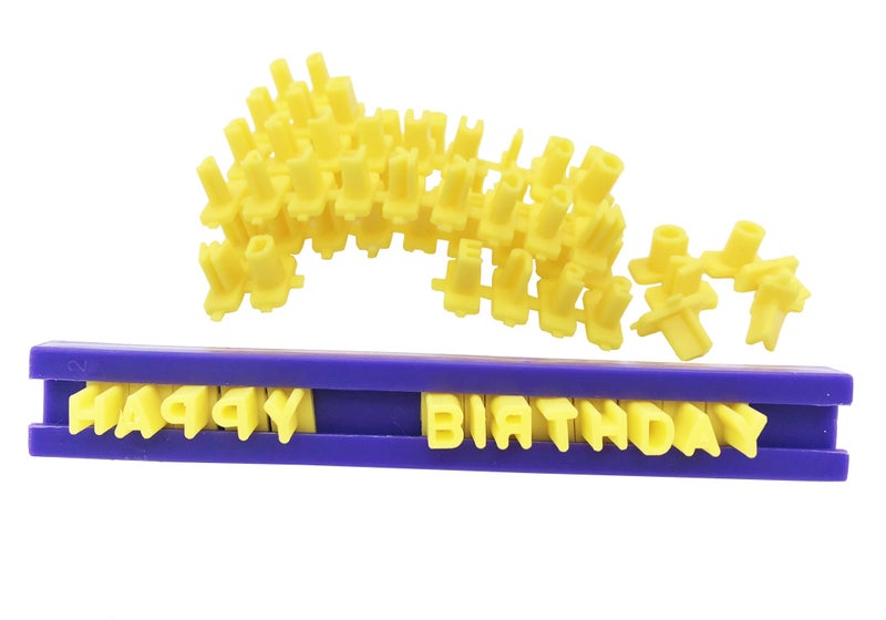 KOOTIPS Alphabet Number and Letter Cookie Biscuit Stamp Embosser Cutter Fondant DIY Tool - Set of 72 Pieces - Image 4