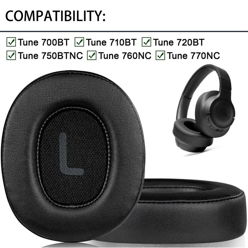 مناسب لغطاء سماعة الرأس وغطاء الأذن وسدادة شعير الرأس لـ JBL Tune T700BT T710 720 T750BTNC T760NC، اللون الأزرق الداكن - Image 2
