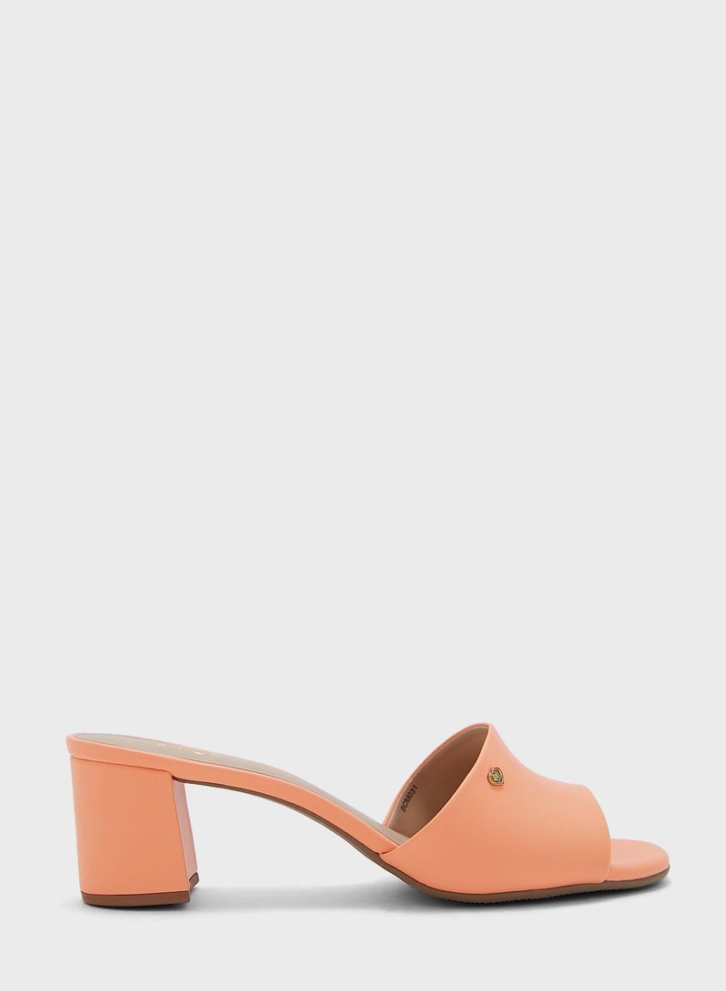 FYOR Block Mid Heel Sandals - Image 1