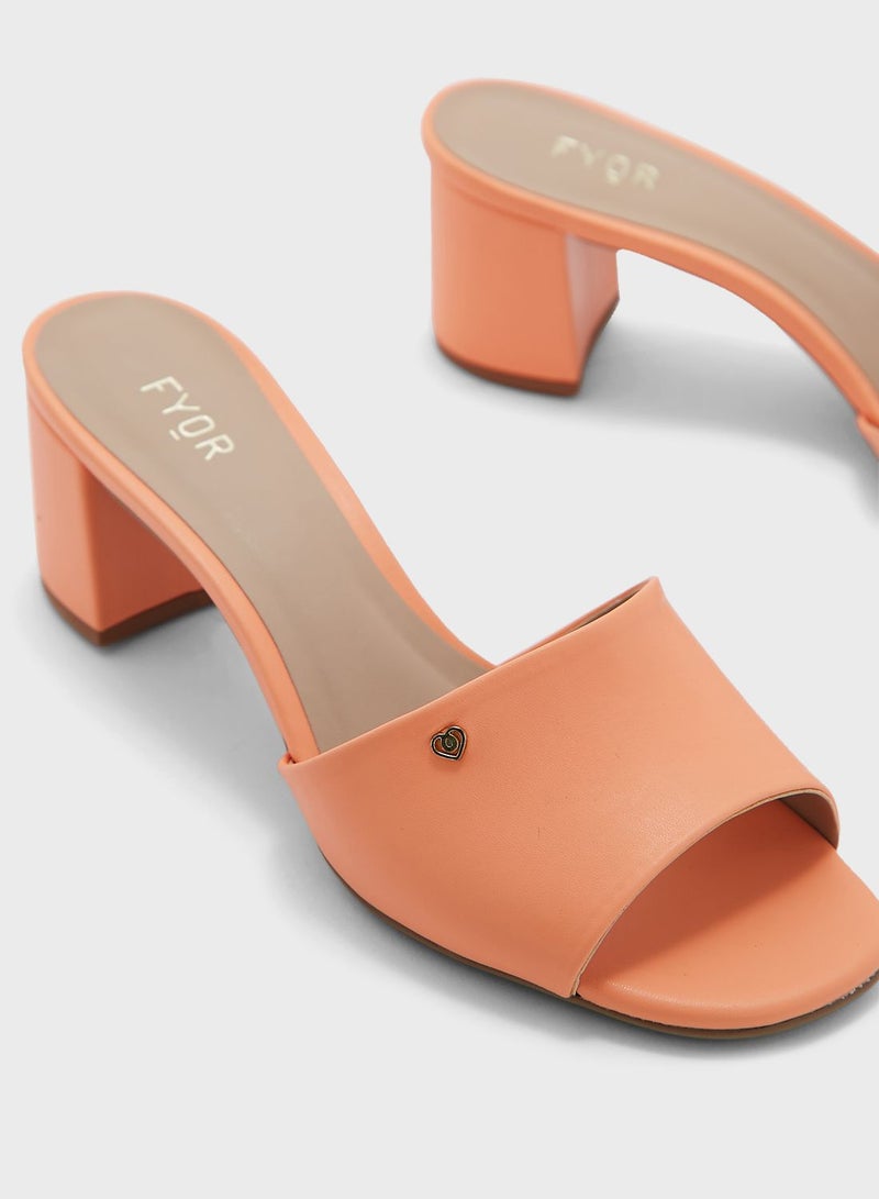FYOR Block Mid Heel Sandals - Image 4