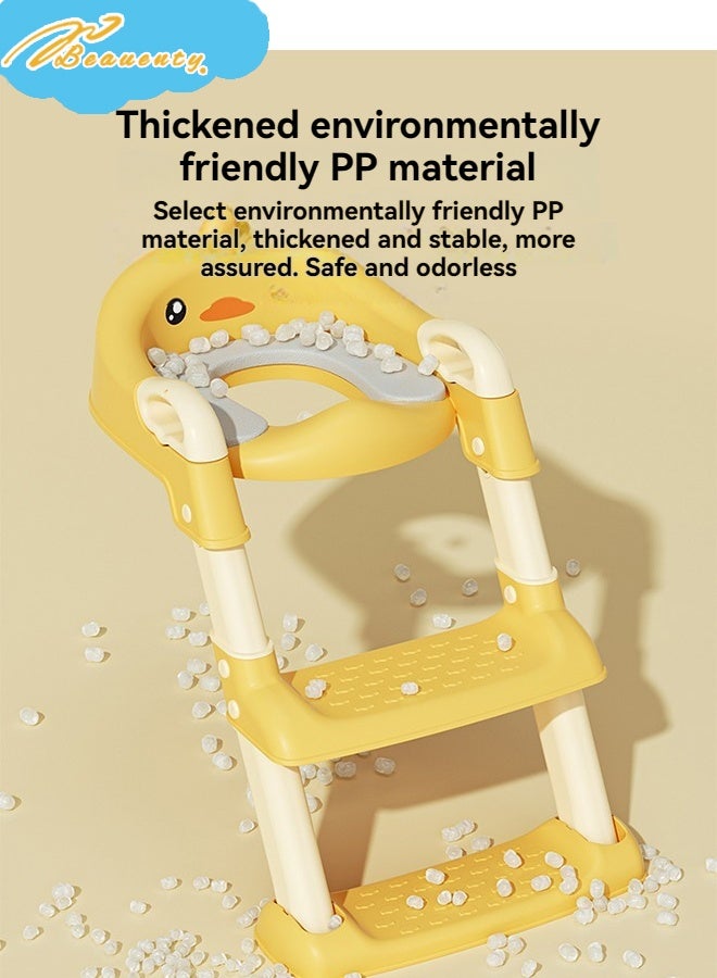 بيوينتي مقعد تدريب المرحاض بوتي مع سلم البراز الخطوة ، مقعد بوتي آمن مريح مع وسائد مضادة للانزلاق سلم للأطفال الأولاد البنات الأطفال الصغار - Image 5