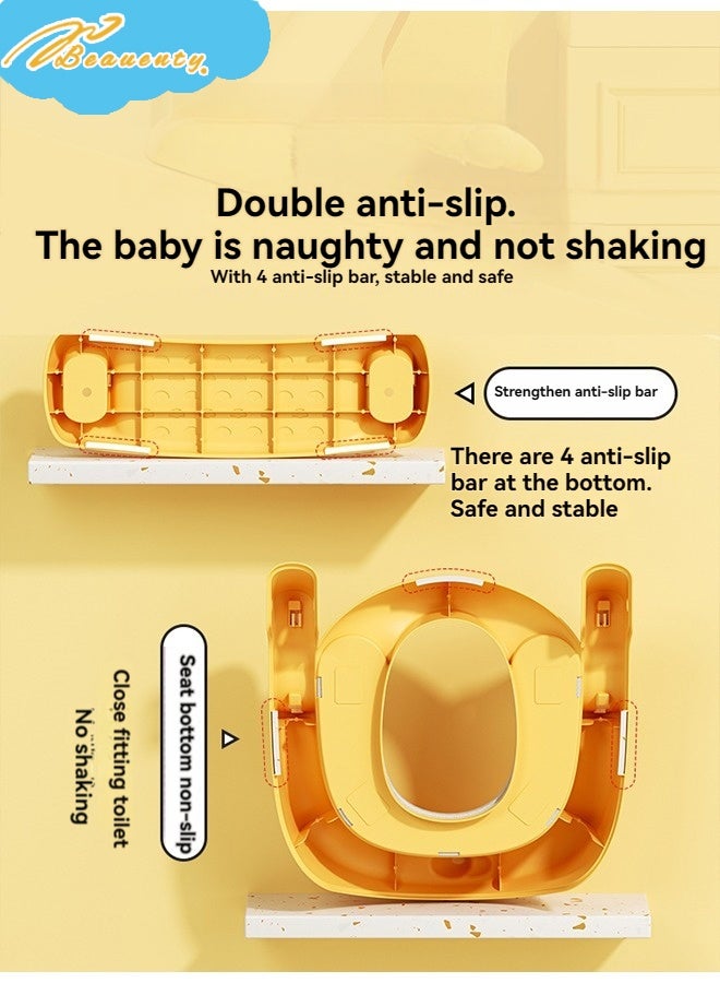 بيوينتي مقعد تدريب المرحاض بوتي مع سلم البراز الخطوة ، مقعد بوتي آمن مريح مع وسائد مضادة للانزلاق سلم للأطفال الأولاد البنات الأطفال الصغار - Image 2