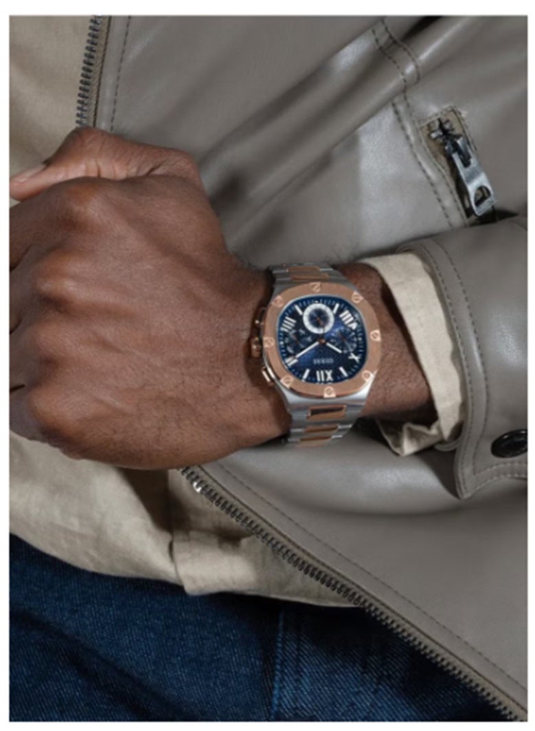 GUESS Dress Men's Analog Quartz Two Tone Multi-function Watch GW0572G4 - 42mm  - Image 5
