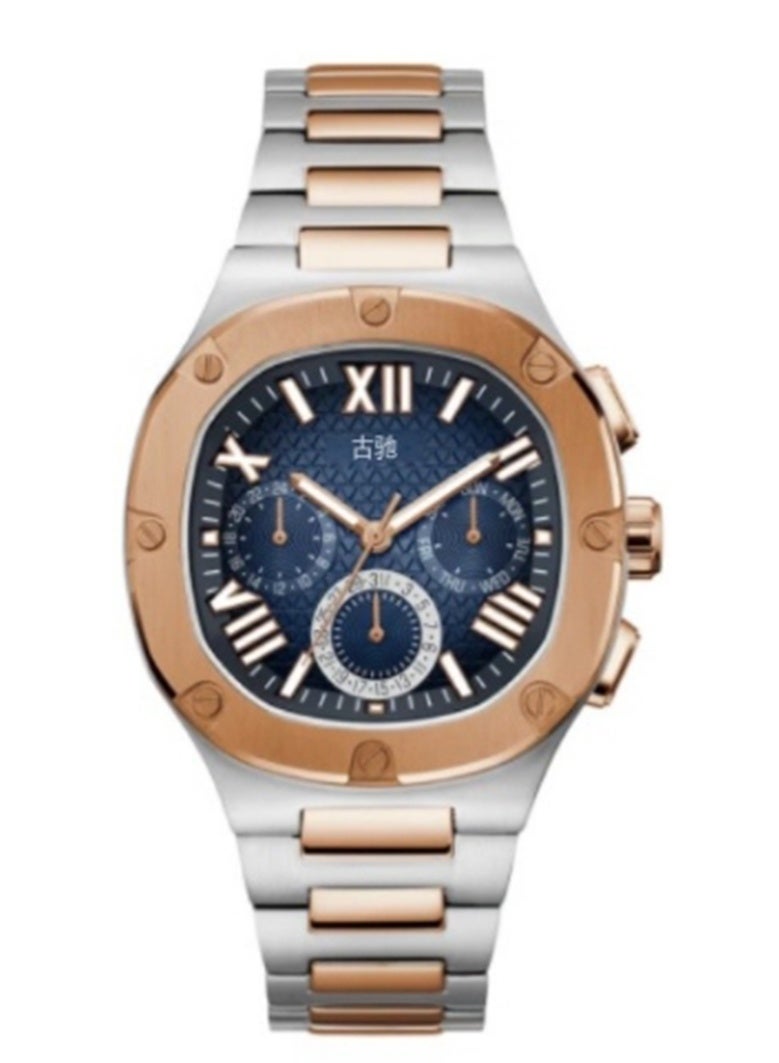 GUESS Dress Men's Analog Quartz Two Tone Multi-function Watch GW0572G4 - 42mm  - Image 1