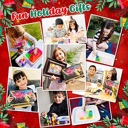 Coodoo Water Marbling Paint for Kids - Arts and Crafts for Girls & Boys Crafts Kits Ideal Gifts for Kids Age 6-8 8-12 - Image 3