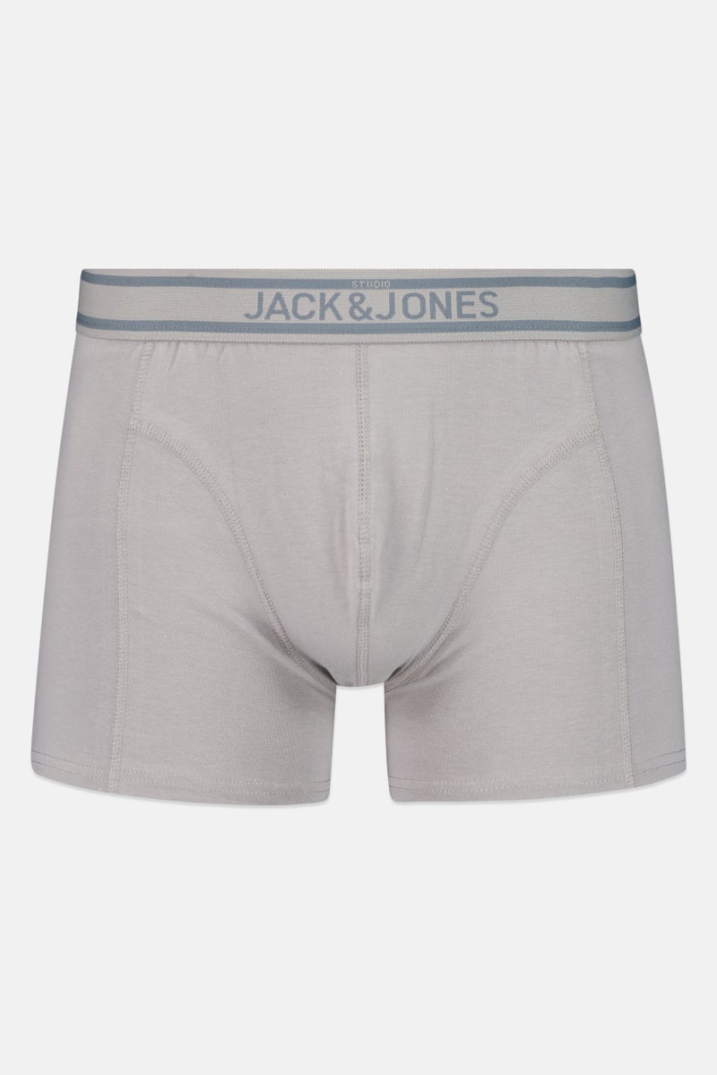 JACK & JONES Men 3 Pcs Brand Logo Trunks, Multicolor - Image 5