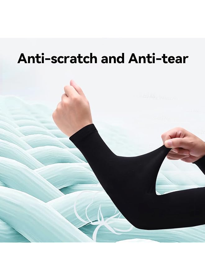 ECVV Arm Sleeves UV Protection 3 Pairs Breathable UPF 50 Long Sleeves Ice Arm Covers for Men Women Girl Adult Cooling Sleeve Cover for Outdoor Sports - Image 2