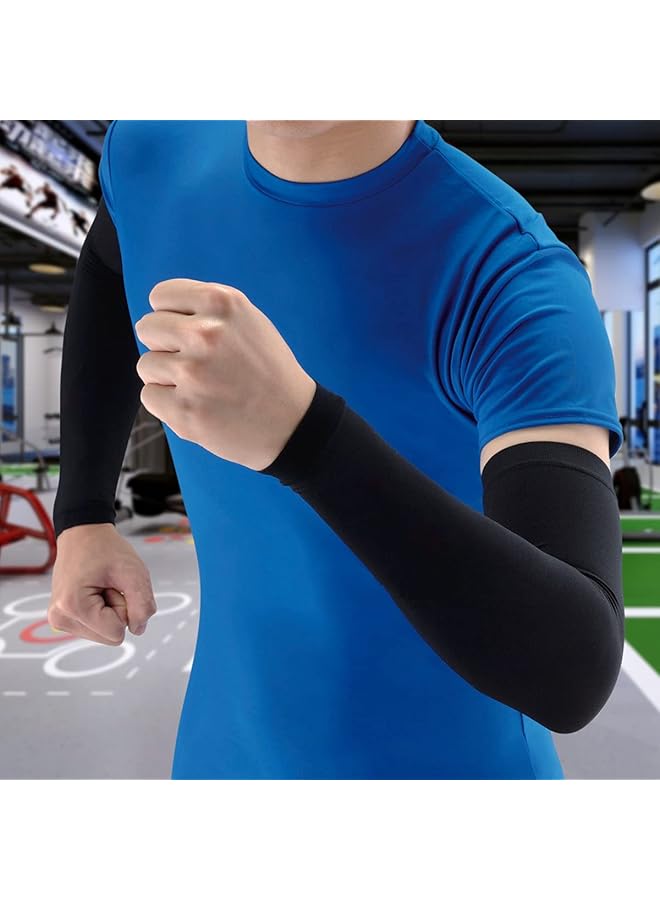 ECVV Arm Sleeves UV Protection 3 Pairs Breathable UPF 50 Long Sleeves Ice Arm Covers for Men Women Girl Adult Cooling Sleeve Cover for Outdoor Sports - Image 4