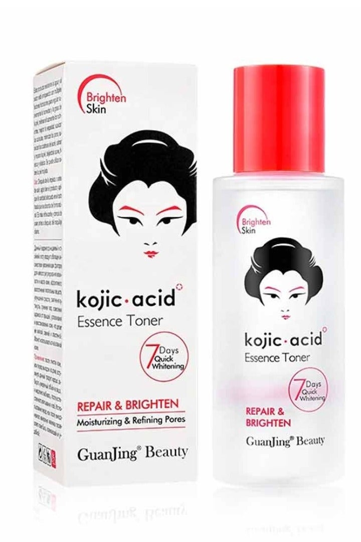 GUANJING تونر كوجيك أسيد 100 مل لإصلاح وتفتيح وترطيب وتنقية المسام تونر للوجه يقلل من المسام ويحسن الجفاف ويخفف حب الشباب ويعالج وينعش البشرة - Image 1