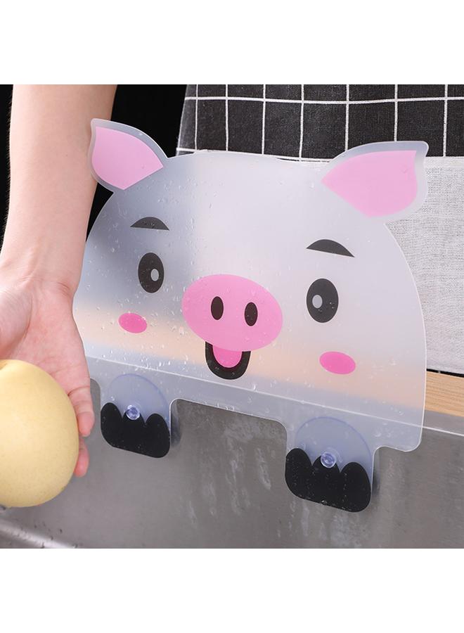 xozgdovg Kitchen Water Splash Guard Dish Washing Baffle Board with Attached Sucker Sink Anti Splash Proof Retaining Plate Cute gy  - Image 5