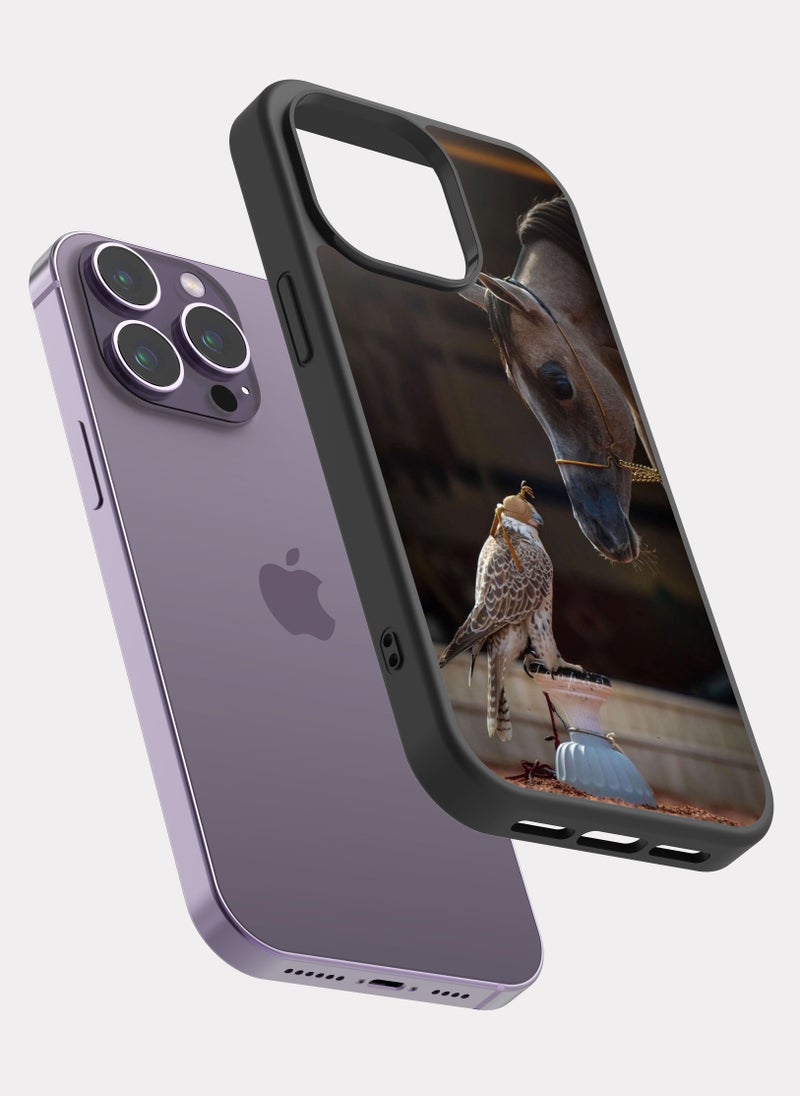 PXLAAT iPhone 14 Pro Max case cover Hawk And Horse - Image 2