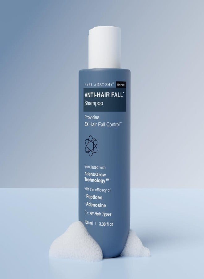 Bare Anatomy Anti Hair Fall Shampoo | 5x Hair Fall Control & Growth | Contains Biotin Adenosine, & Peptides | For All Hair Types | For Women & Men | 100ml - Image 2