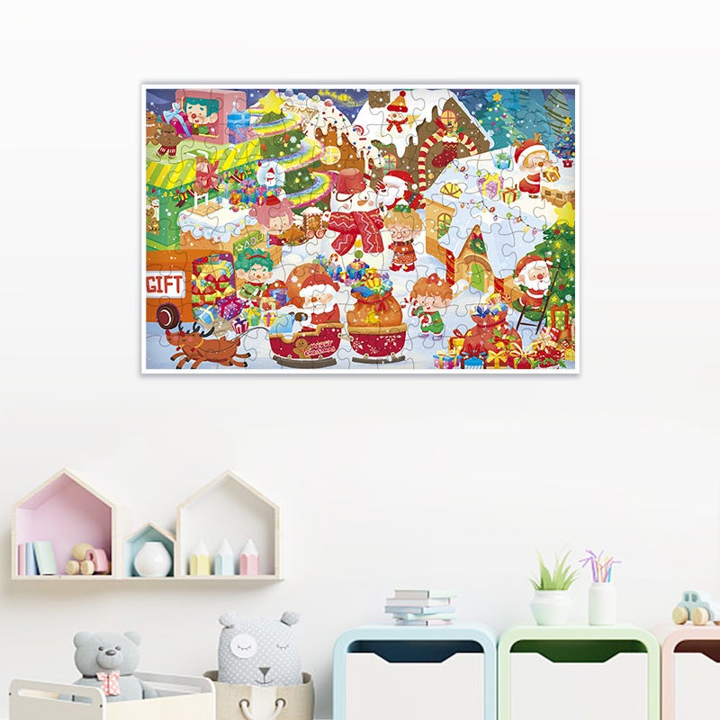 Ancient Original Cute Interesting Illustration Children'S 200 Piece Jigsaw Puzzle Christmas Gift Beneficial Intelligence Development Early Education Toys - Image 5