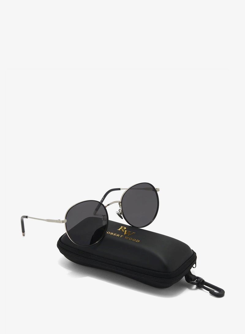 Robert Wood Polarized Sleek Edge Round Sunglasses - Image 4