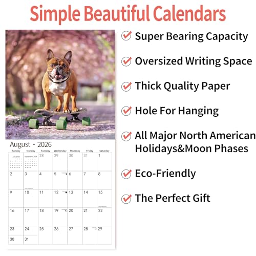 windrio 2026 Wall Calendar,Funny Calendar 2026, November 2025 - December 2026, Wall Calendar Funny Animal Memes, 12" x 24" Opened, Full Page 14 Months Thick Paper for Gift Calendar Organizing Planning - Image 5