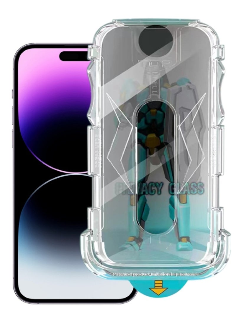 DIGI CORE iPhone 14 Pro Magsafe Case With Camera Lens For iPhone 14 Pro Privacy Screen Protector 6.1 Inch Easy Installation Kit Auto Alignment 9H Hard 99.99% HD Clear Bubble Free Anti Spy - Image 4