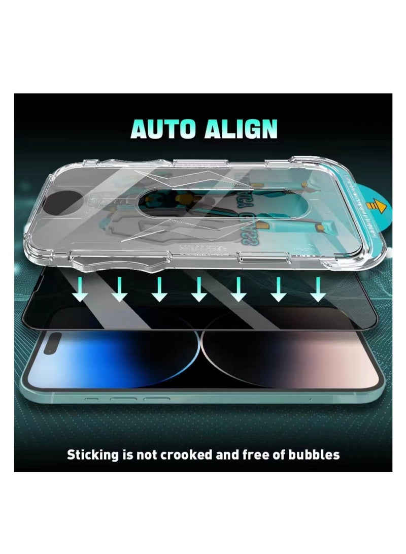 DIGI CORE iPhone 14 Pro Magsafe Case With Camera Lens For iPhone 14 Pro Privacy Screen Protector 6.1 Inch Easy Installation Kit Auto Alignment 9H Hard 99.99% HD Clear Bubble Free Anti Spy - Image 5