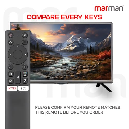 marman® Compatible with Nokia Tv Remote Control Suitable for Smart 4K LED UHD Android Television Without Voice Command and Google Assistant with Specific Netflix and ZEE5 Hotkeys - Image 3