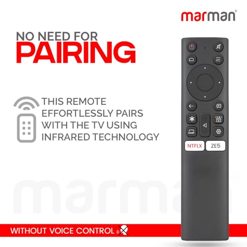 marman® Compatible with Nokia Tv Remote Control Suitable for Smart 4K LED UHD Android Television Without Voice Command and Google Assistant with Specific Netflix and ZEE5 Hotkeys - Image 2