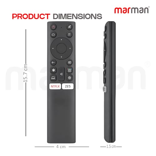 marman® Compatible with Nokia Tv Remote Control Suitable for Smart 4K LED UHD Android Television Without Voice Command and Google Assistant with Specific Netflix and ZEE5 Hotkeys - Image 5