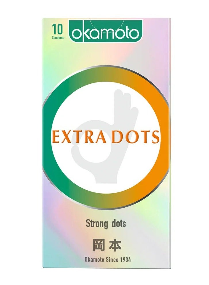 OKAMOTO Extra Dots Condoms Pack of 10 - Image 2