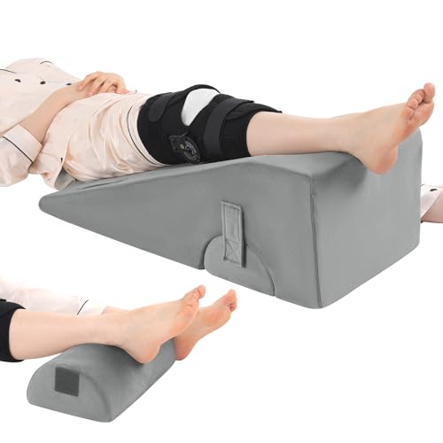 ROYALAY Knee Replacement Pillow, Leg Pillow for Knee Surgery Recovery with Different Height, Leg Surgery Recovery Equipment for Hip Foot Ankle, Single - Image 1