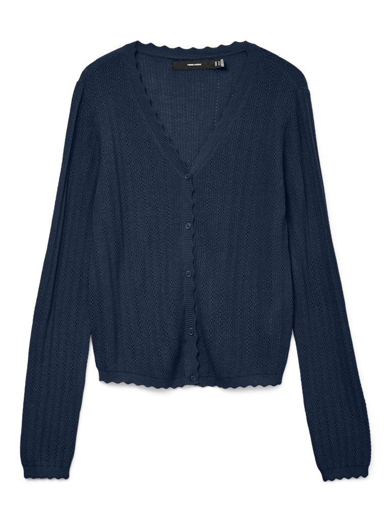 VERO MODA VMLUXLIGHT POINTELLE LS V-NECK CARDIGAN - Image 5