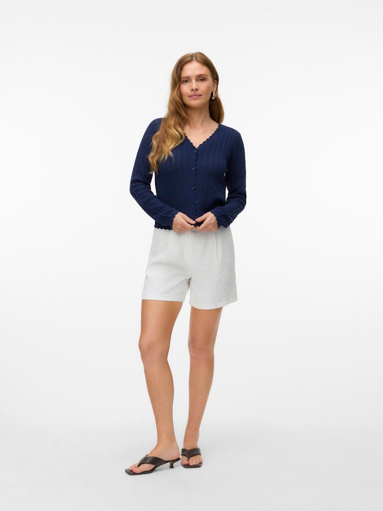 VERO MODA VMLUXLIGHT POINTELLE LS V-NECK CARDIGAN - Image 4