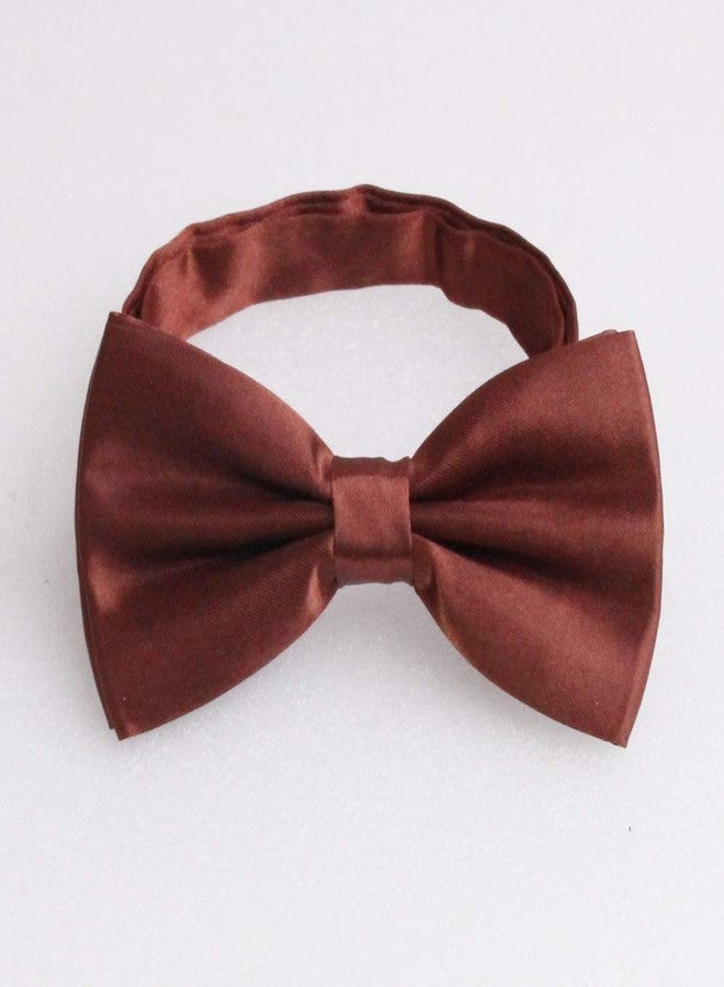 GUCHOL Suspenders Bow Tie for Mens and Women Heavy Duty Elastic Wide Suspenders Strong 4 Metal Clips Adjustable, Brown, L - Image 5