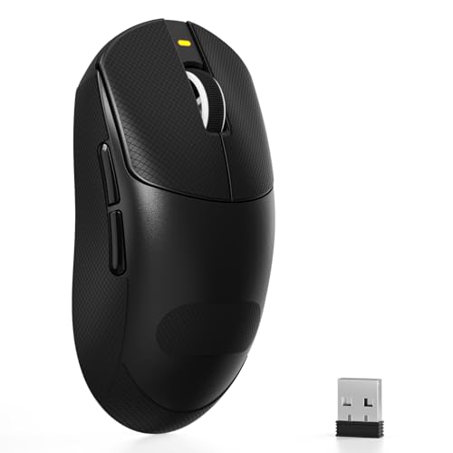 MAMBASNAKE Attack Shark X8 SE 55g Superlight Wireless Gaming Mouse,BK52820 Tri-Mode BT/2.4G Wireless/Wired Mouse with Grip Tape,25000DPI,500mAh,Large Size,5 Programmable Buttons for Pc/Mac(Black PRO) - Image 1