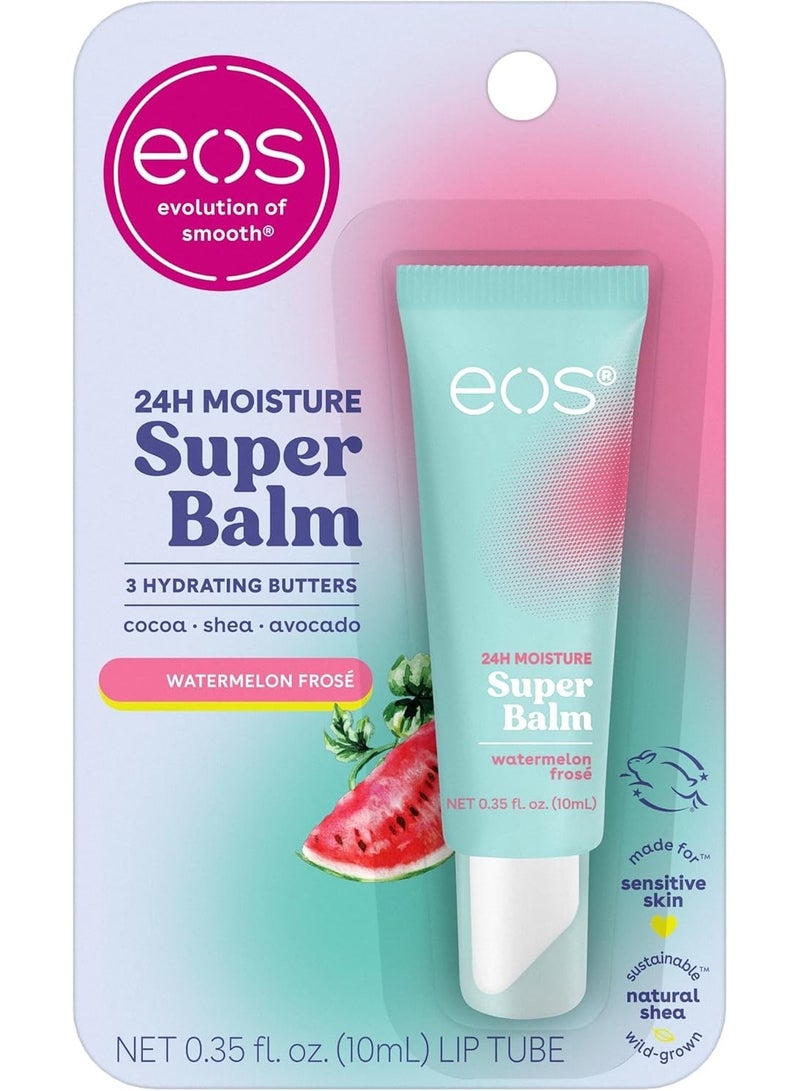 eos 24H Moisture Super Balm- Watermelon Frosé, Lip Mask, Day or Night Lip Treatment, Made for Sensitive Skin, 0.35 fl oz - Image 1