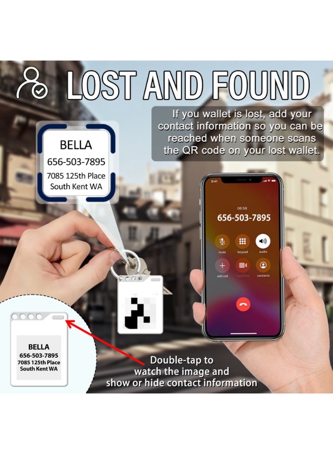 ميدالية مفاتيح بشاشة حبر إلكتروني تعمل مع شبكة Apple Find My، عرض مخصص عبر التطبيق، جهاز تتبع صغير محمول للمفاتيح والحقائب والقلائد، ميدالية صور حبر إلكتروني مع محدد موقع صغير - Image 5