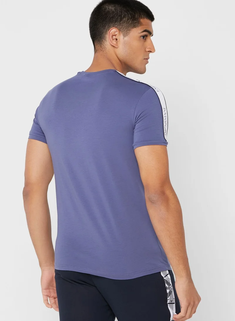 EMPORIO ARMANI Logo Tape Crew Neck T-Shirt