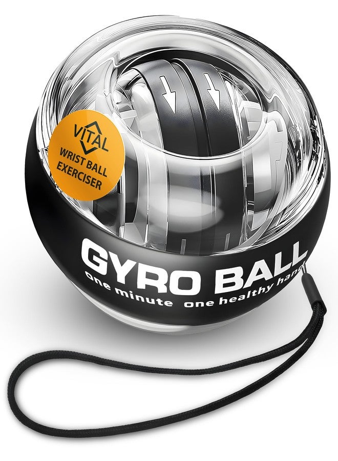 FREEZE2TRIM Vital Wrist Ball Exerciser Gyro Ball Hand Exercise Balls Grip Strength Tester Zinc Rotor Gyroscopic Hand Grip Strength Baseball Training Equipment Wrist Exerciser Equipment Forearm Trainer - Image 1