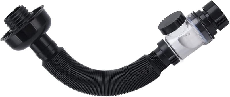 Flexible PVC Sink Drain Hose For Kitchen And Bathroom Basin In Black - Image 2