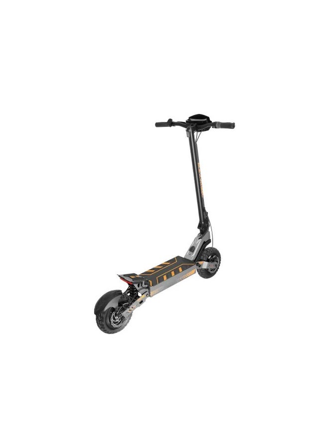 كروني سكوتر كهربائي عالي السرعة F1 للبالغين، محرك بدون فرش بقوة 1500 واط، بطارية 48 فولت 15.6 أمبير، مدى يصل إلى 55 كم، سرعة قصوى 50 كم/ساعة، سكوتر كهربائي مزدوج التعليق مناسب للطرق الوعرة للمراهقين، إطارات مفرغة من الهواء مقاس 10 بوصات، تصميم قابل للطي والحمل، تطبيق ذكي وشاشة لمس، هيكل من الألومنيوم شديد التحمل، نظام تعليق مزدوج، مدى طويل مع تطبيق، سكوتر كهربائي عالي السرعة للتنقل وجميع التضاريس - Image 5