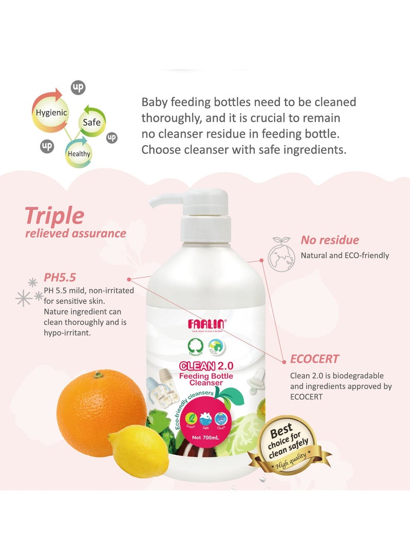 Farlin Food Cycle / Baby Liquid Cleanser 700ml (2+1 Bundle) – Natural, Antibacterial - Image 5