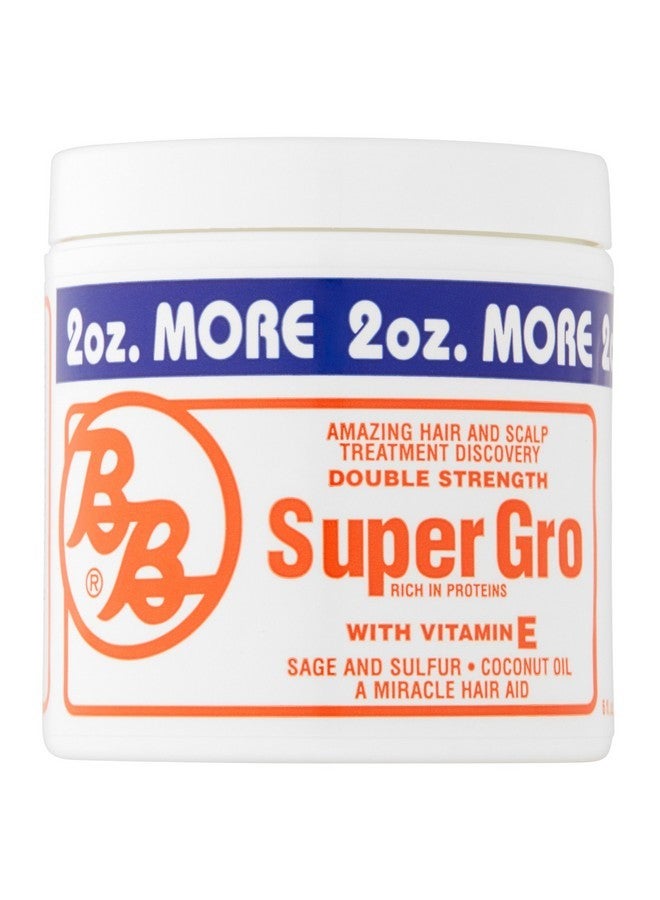 Bronner Brothers Double Strength Super Gro Treatment with Vitamin E - 6 Oz (Pack of 3)