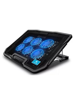 Cooling Pad PEIPAH- 6 (NCP-066) - (6x60mm Fan, Adjustable Speed, Super Silent, Rapid Cooler, For Gaming, Strong Wind)