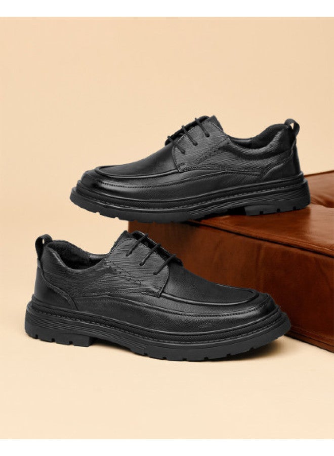 Septwolves Top Grain Leather】25 Years Men's Business Casual Shoes Genuine Leather Low Heel Dress Shoes For Business Commuting - Image 1