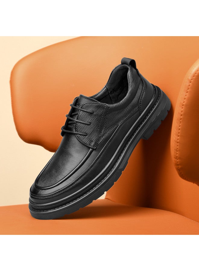 Septwolves Top Grain Leather】25 Years Men's Business Casual Shoes Genuine Leather Low Heel Dress Shoes For Business Commuting - Image 3