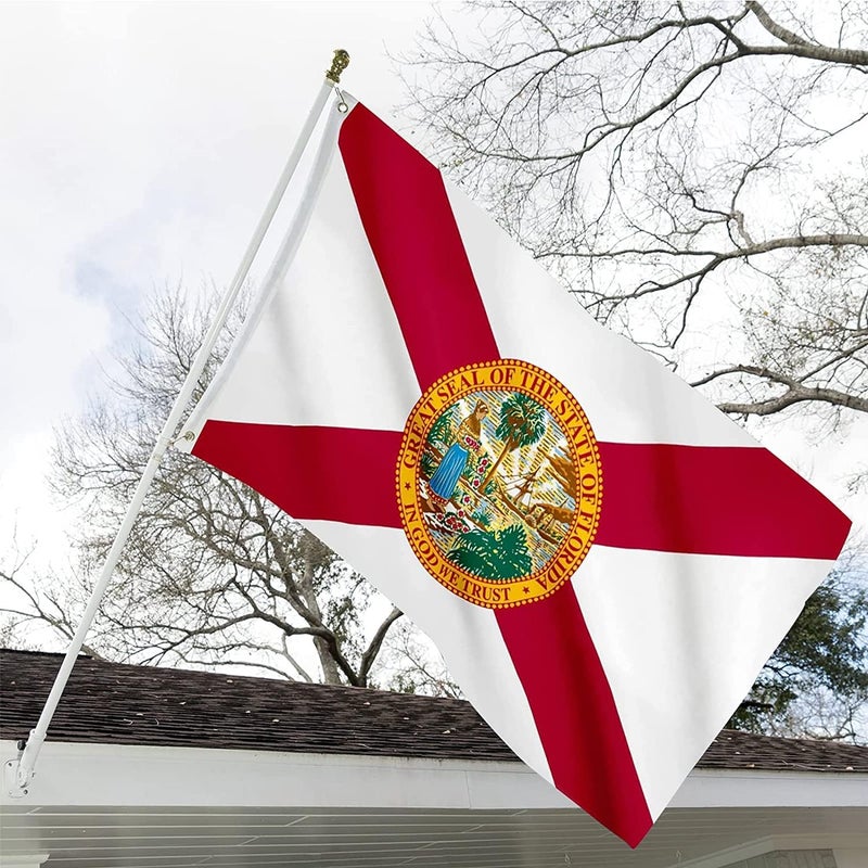 ARSOF Florida State Flag 4x6 Double Sided Outdoor Heavy Duty 3 Ply with Durable Canvas Header and 2 Brass Grommets Vivid Colors FL Flags - Image 2