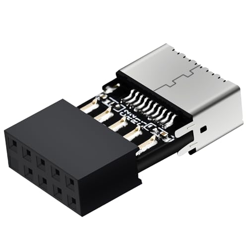 COMeap USB 2.0 to USB 3.2 Gen 1 Header Adapter for Mainboard with Type E Key-A Female Front Panel Socket to 9 Pin Header Internal Conversion Adapter - Image 1