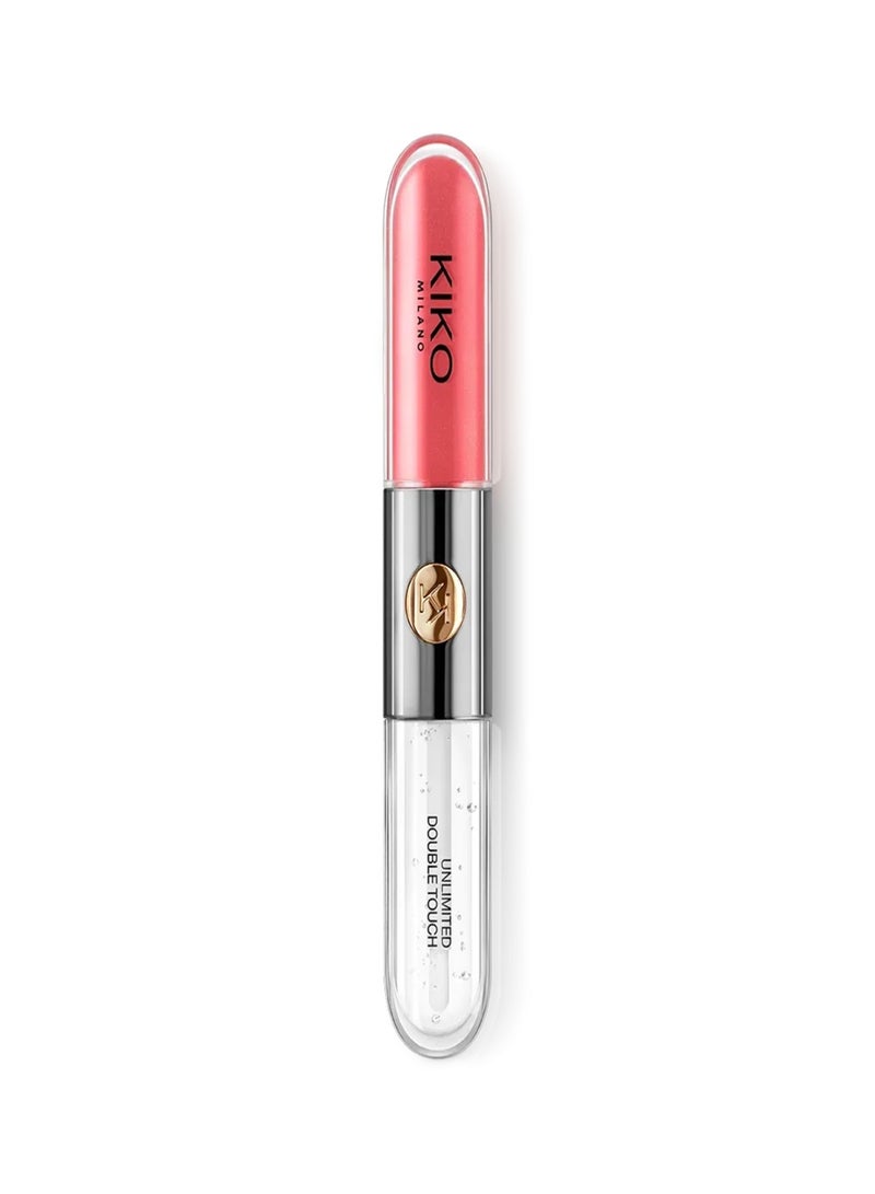 KIKO Milano Unlimited Double Touch 114 Orange Red Dual-Ended Liquid Lipstick and Clear Gloss, Up to 16H Wear, Transfer-Proof and Water-Resistant, 6 ml - Image 3